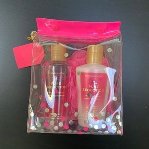 Victoria Secret Lotion, Shampoo, and Loofa Bundle
